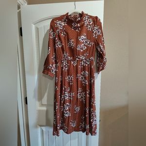 ROOLEE FLORAL MIDI DRESS